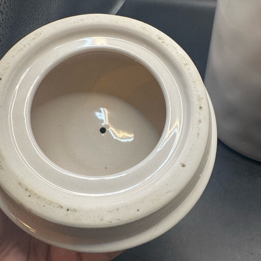Rae Dunn Artisan Collection Ceramic Dog Treats Canister w/Crown Lid 9-1/2" - Picture 11 of 15